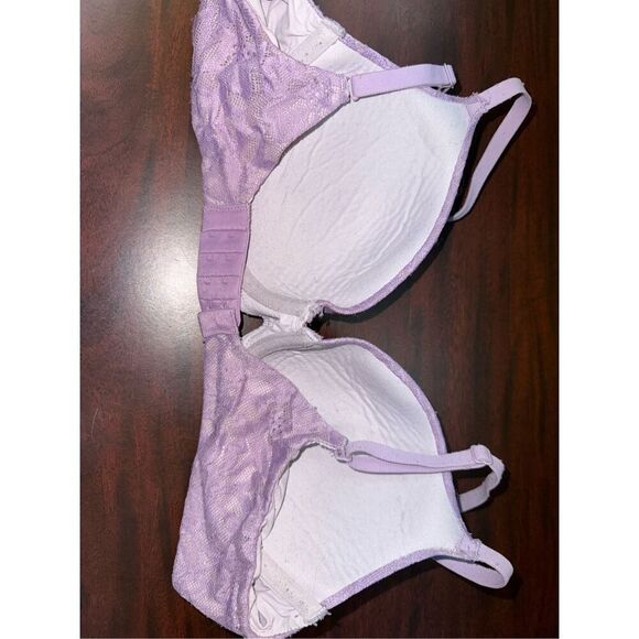 No Boundaries Light Purple All Over Lace Push Up Bra Size 36B - Picture 3 of 5